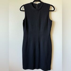 St. John Classic Black Midi Dress